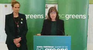 BC Greens food security platform highlights water, farming, distribution sonia furstenau, cammy lockwood, bc greens