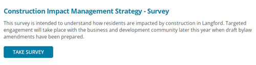 construction impact management survey, langford