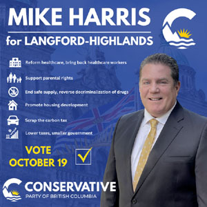 Mike Harris, BC Conservative, Langford-Highlands