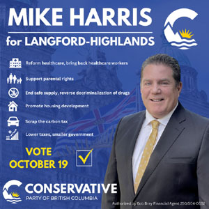 Mike Harris, BC Conservative, Langford-Highlands