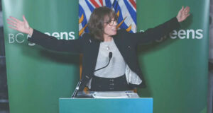 BC Greens push for well-being framework in Election 2024 BC Green, party leader, Sonia Furstenau, platform announcement
