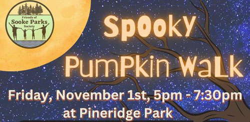 sooke, spooky pumpkin walk, 2024