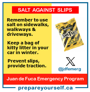 juan de fuca emergency program, road safety, sidewalks, salt