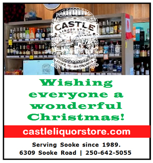 castle liquor store, sooke, christmas greetings