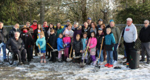 Pedestrian crossing reduces travel time for families within nature experience pedestrian crossing, tait, sd62, Sooke council. children
