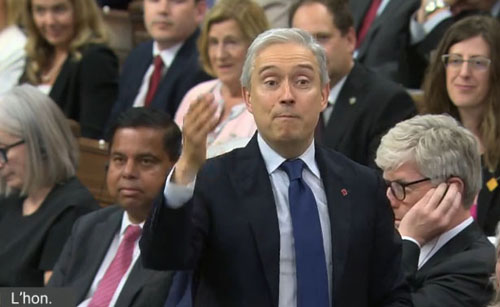 Finance Minister Francois-Philippe Champagne