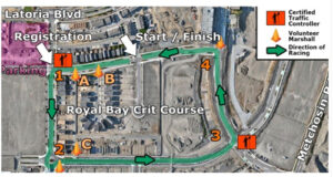 Traffic Advisory COLWOOD: Bicycle crit in Royal Bay Aug 2 bicycle route, royal bay