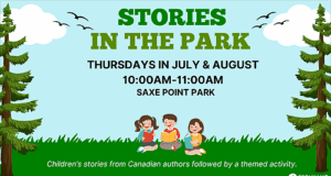 Esquimalt hosts outdoor story time for young families stories in the park, esquimalt