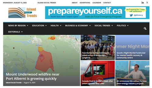 IST main, underwood wildfire