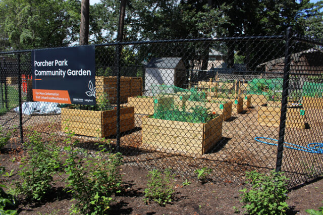 3051-PorcherParkSignage&GardenView-680pix-July20-2025-UFRIS Porcher Park Community Garden, langford