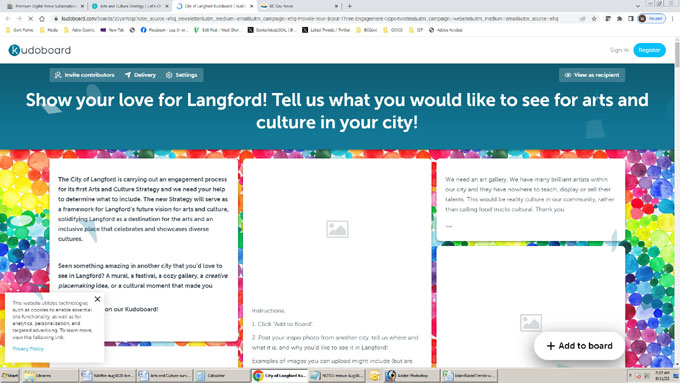 arts and culture, langford, letschat