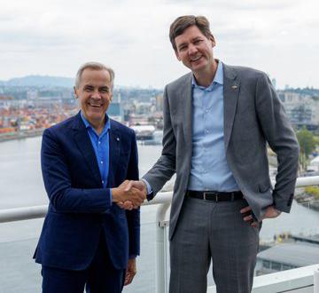 Mark Carney, Premier David Eby