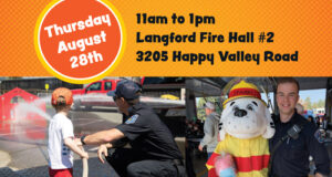 Community open house Aug 28 at Langford Fire Station 2 Fire Hall, Station 2, Langford Fire Rescue, event