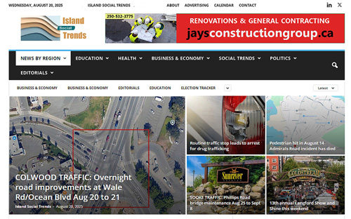 traffic news, vancouver island, greater victoria