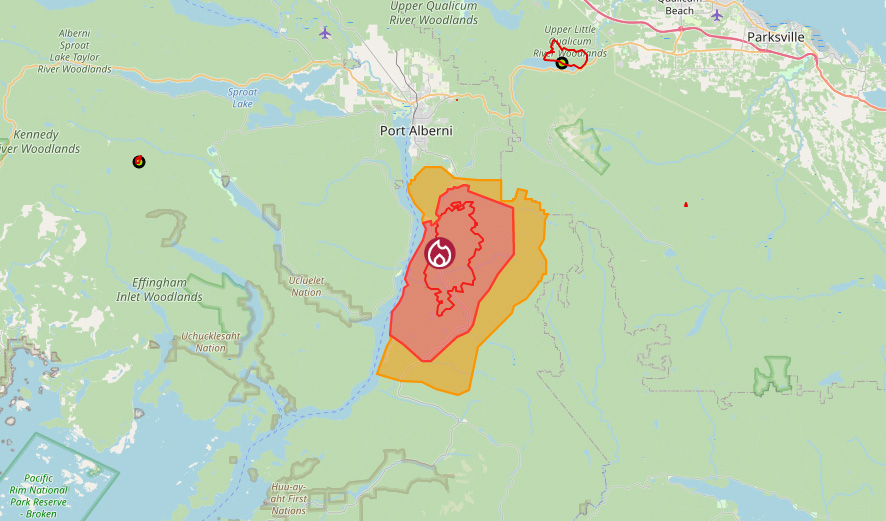 mount underwood wildifre, held