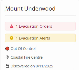 Mount Underwood, Aug 20