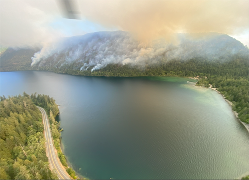 Wesley Ridge wildfire, July 31, 2025