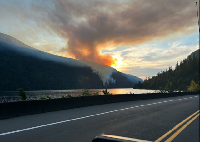 WesleyRidge-Wildfire-July3125-sunset wesley ridge wildfire, vancouver island