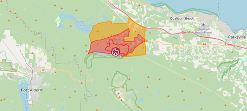 WesleyRidge-Wildfire-Map-Aug0825-500px wildfire, nanaimo, parksville, wesley ridge