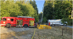 Sooke Fire Dept re-accredited to service areas without fire hydrants Sooke Fire Truck
