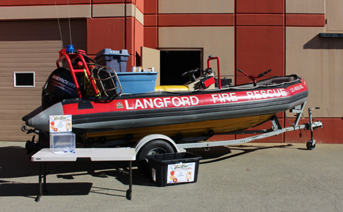 langford, rescue boat, food bank
