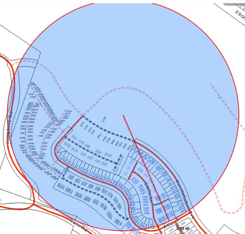 blasting, Irwin Road