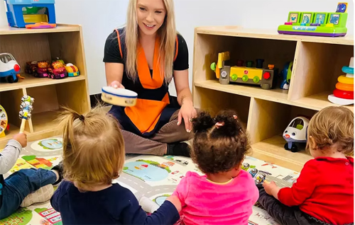 ChooChooChildCare-teacher&toddlers Choo Choo Let's Go child care centre in Sooke, BC.