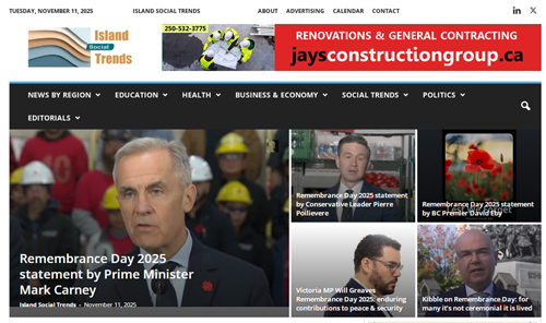 ist main, remembrance day, prime minister mark carney