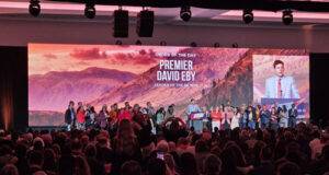 BC NDP delegates deliver 82.3% support for Premier David Eby Premier david eby, speech, bc ndp, convention
