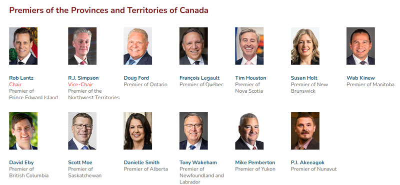 council of the federation, premiers