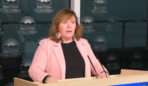 Minister of Environment and Parks, Tamara Davidson