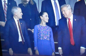 Carney, Trump and Sheinbaum meet privately after FIFA announcement Mark Carney, Claudia Sheinbaum, Donald Trump, FIFA