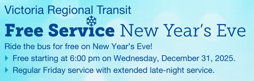 BC Transit, victoria, new year's eve