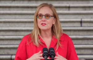 Dec 4 vigil at BC Parliament front steps for 36th Action on Violence against Women finance minister, brenda bailey