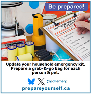 emergency kit, be prepared, JDF Emerg