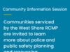 Community info session on policing & public safety Langford, policing info, meeting