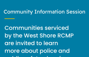 Community info session on policing & public safety Langford, policing info, meeting