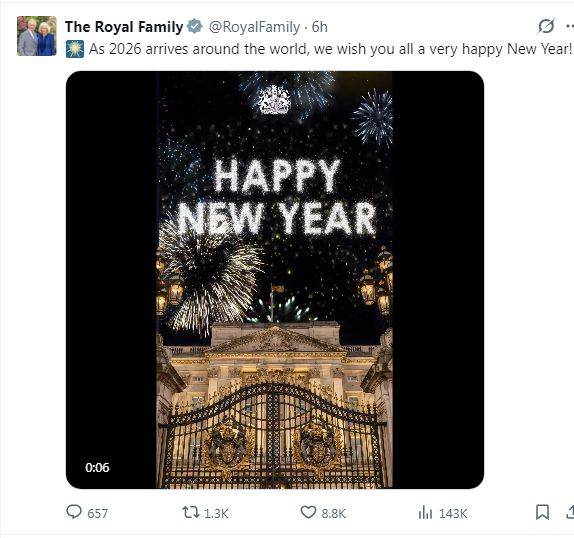 royal family, new year 2026