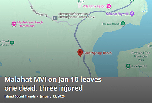 mvi, malahat, january 2026