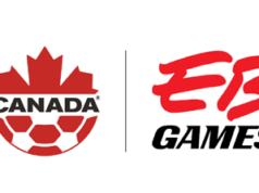 Canadian soccer business ecosystem welcomes EB Games Canada Soccer, EB Games, logos