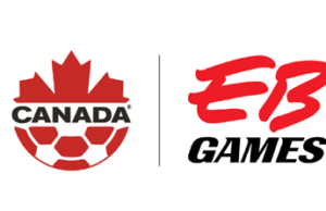 Canadian soccer business ecosystem welcomes EB Games Canada Soccer, EB Games, logos