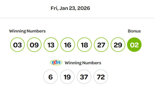 LottoMax-WinningNumbers-Jan2326 winning numbers, lotto max, jan 23