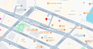 BC Greens leader to join protests against Pattison & Hootsuite map, 1067 West Cordova, Vancouver