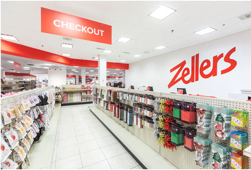 Zellers, checkout