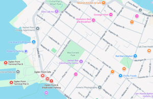 BC Hydro highlights 14 EV charging stations in downtown Victoria Odgen Point, map