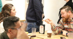 Upbeat turnout for Langford budget-season public open house colby harder, keith yacucha