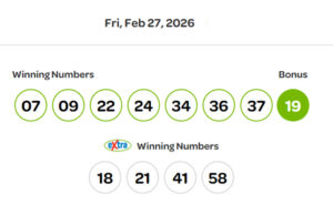 No big winners in Feb 27 Lotto Max draw, next jackpot $75+ million Lotto Max, Feb 27, winning numbers