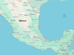 Air Canada flights out of Mexico map, mexico