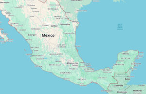 Air Canada flights out of Mexico map, mexico