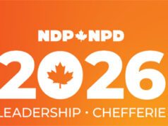 Five NDP leadership candidates have five weeks to go ndp leadership, logo